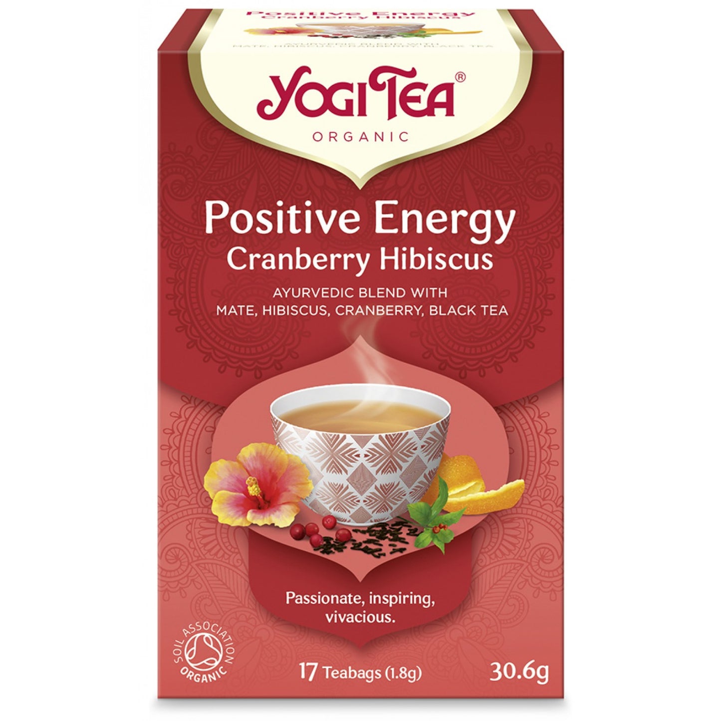 YOGI TEA CRANBERRY-HIBISCUS