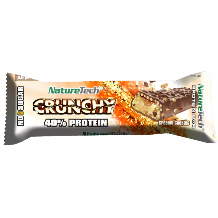 Μπάρα πρωτεΐνης Crunchy μπισκότο